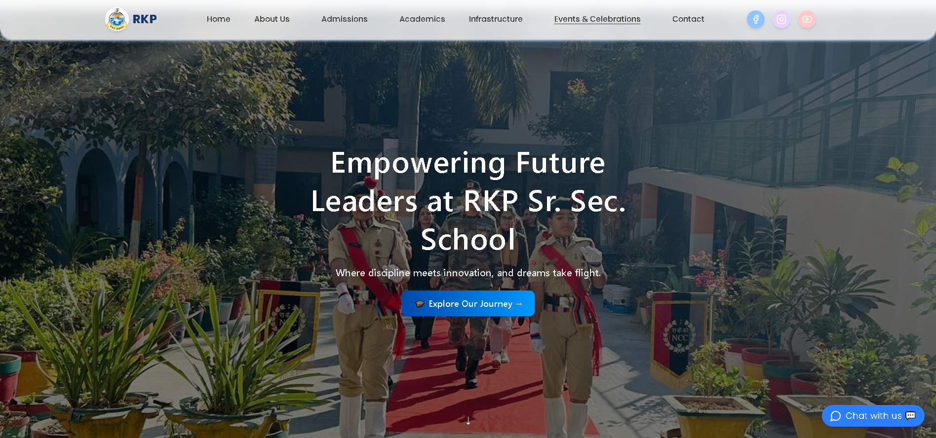 RKP School official website by Nilesh Kumar Saini - modern responsive website for R.K.P Senior Secondary School Rohtak