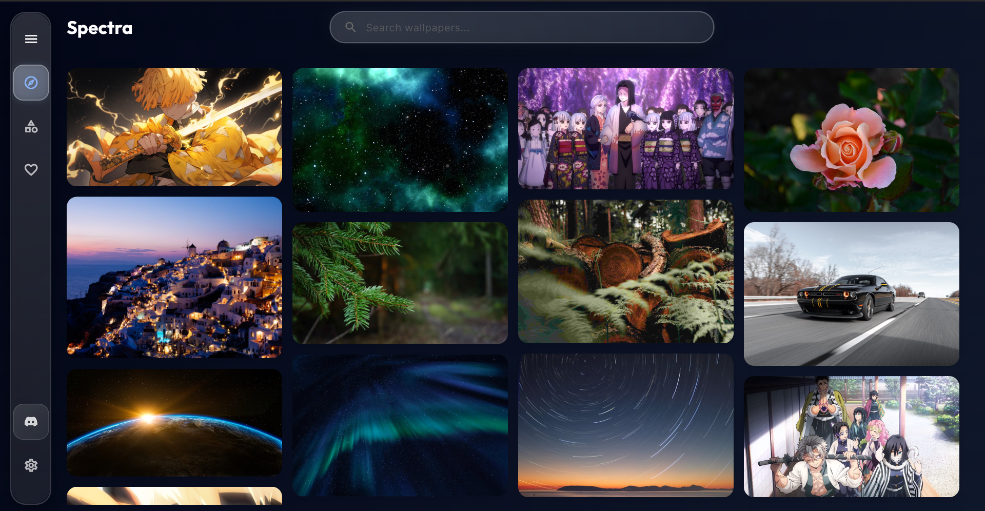 Spectra Wallpapers app by Nilesh Kumar Saini - next-gen smart wallpaper application with AI suggestions offline cache